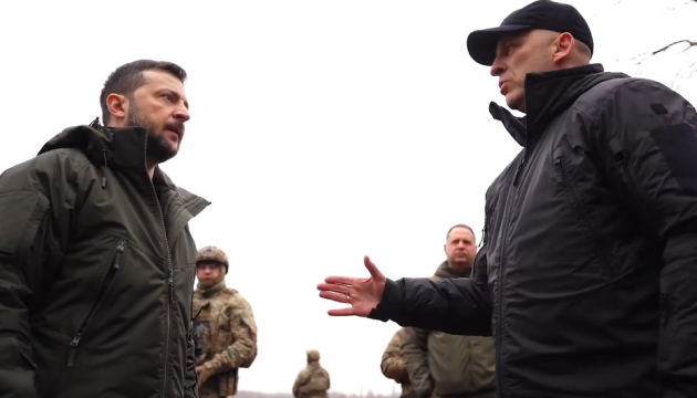 Зеленський побував на будівництві фортифікацій у Донецькій області
